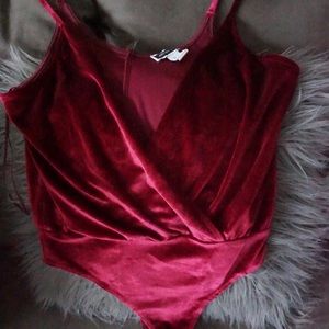Velvet body suit